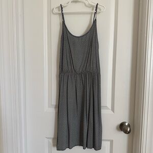 Old Navy Black and White Patterned Spaghetti Strap Mini Dress, S